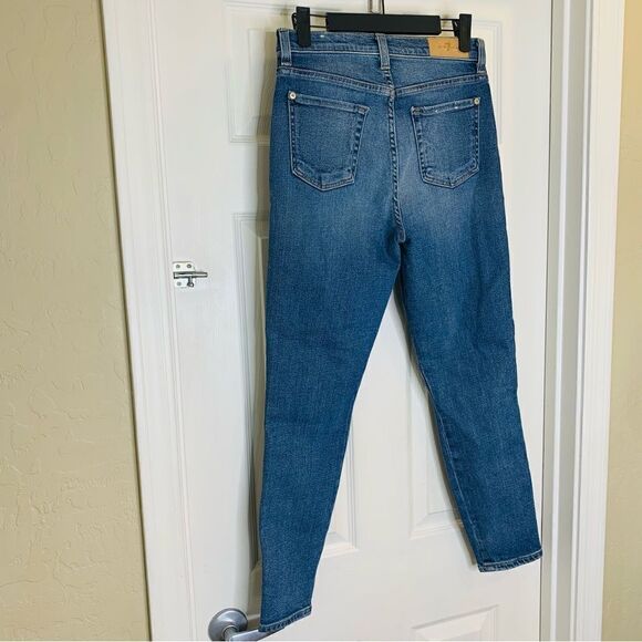 7 For All Mankind Luxe High Waist Ankle Skinny Jeans Size 26 - Picture 4 of 11